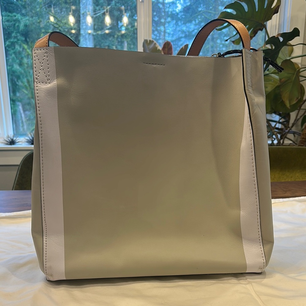 Rag & Bone elegant Gray and White Tote Bag